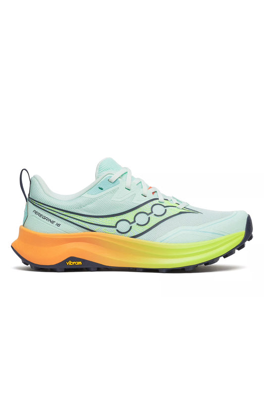 Saucony Women's Peregrine 16 | Aqua/Citron