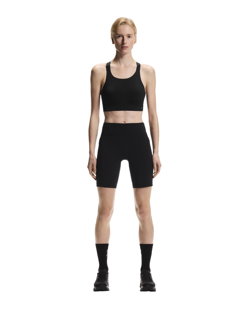 On Women's 8" Performance Tights Short | Black