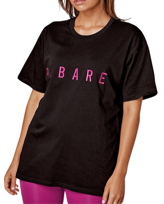 Running Bare Hollywood 90's Relax Tee | Black