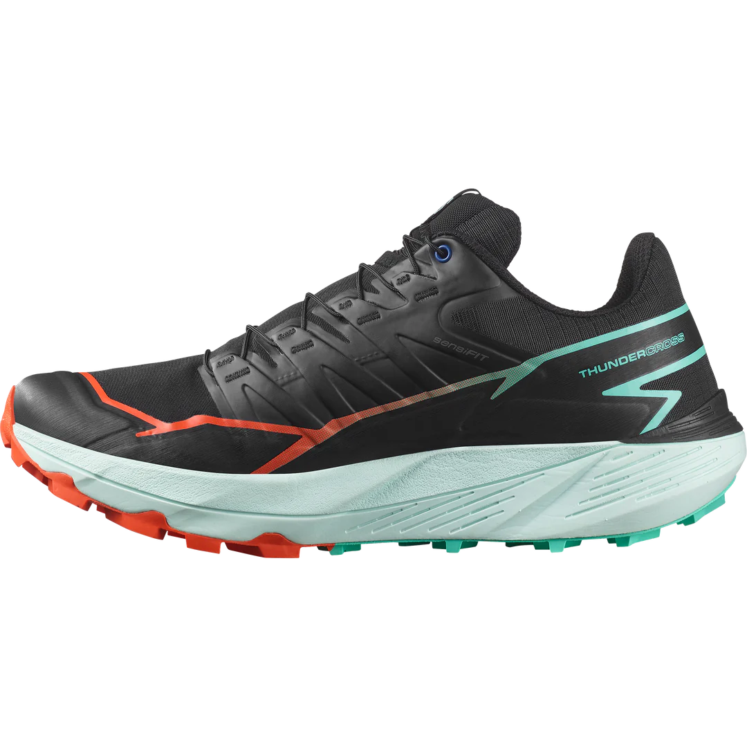 Salomon Thundercross Men's | Black/Cherry Tomato/Electric Green