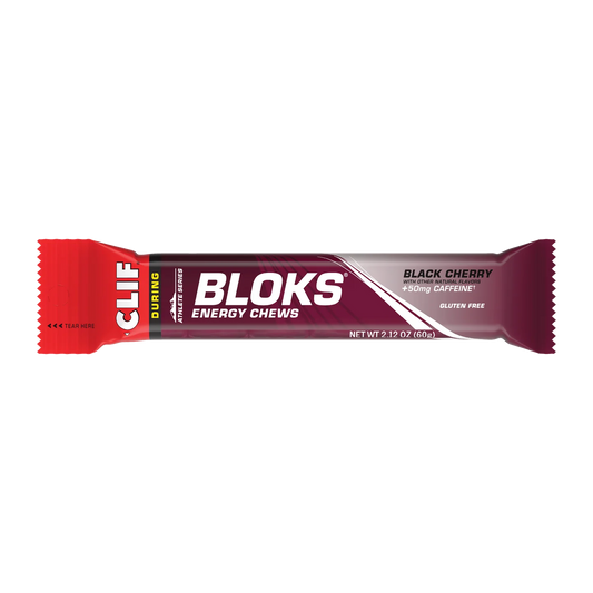 CLIF® BLOKS™ Energy Chews | Black Cherry 50mg Caffeine