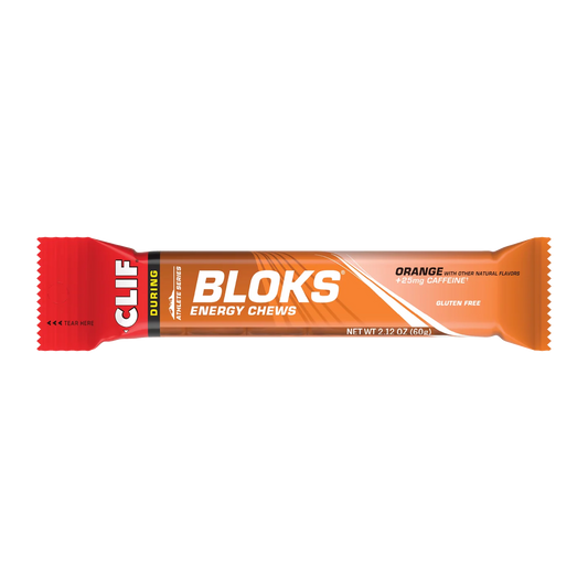 CLIF® BLOKS™ Energy Chews: Orange 25mg Caffeine