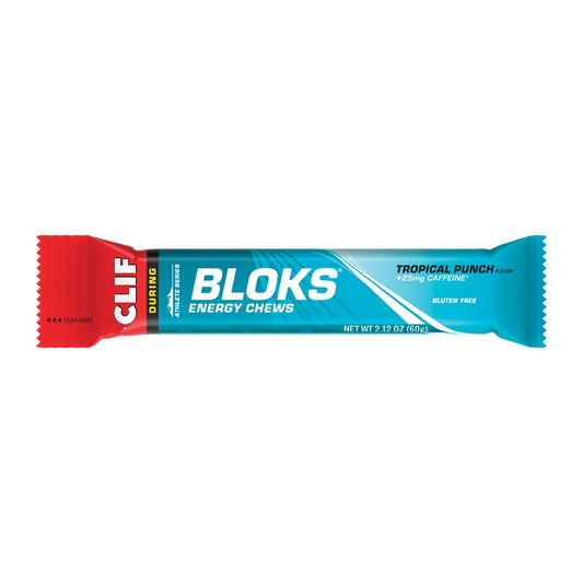 CLIF® BLOKS™ Energy Chews: Tropical Punch 25mg Caffeine