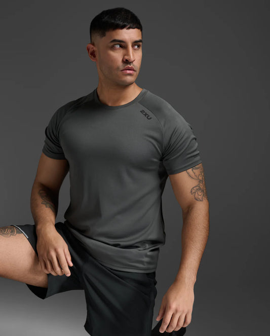 2XU Men's Aero Tee | Juniper/Black Reflective