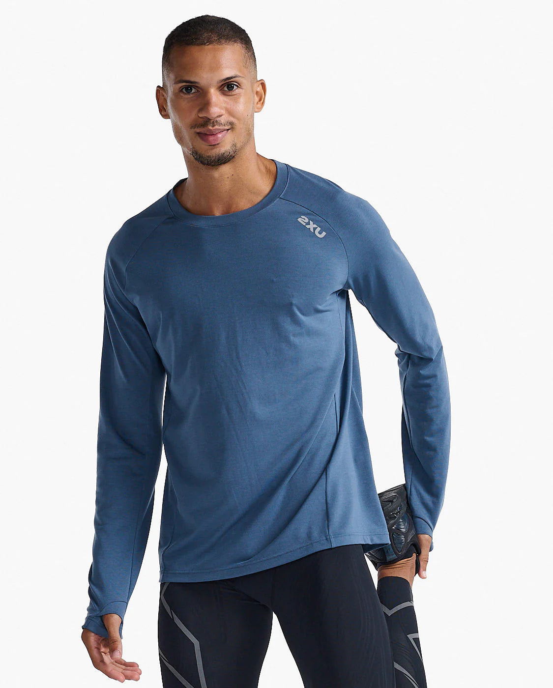 2XU Men's Ignition Base Layer | Stormy/Silver Reflective