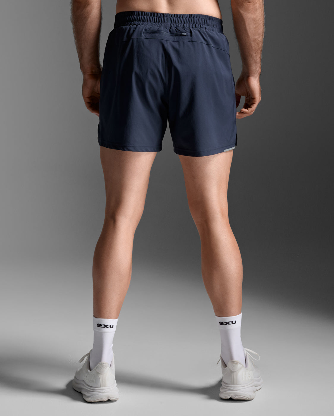 2XU Men's Aero 5 Inch Shorts | Midnight/Silver Reflective
