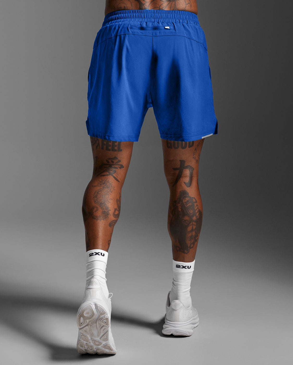 2XU Men's Aero 5 Inch Shorts | Surf/Silver Reflective