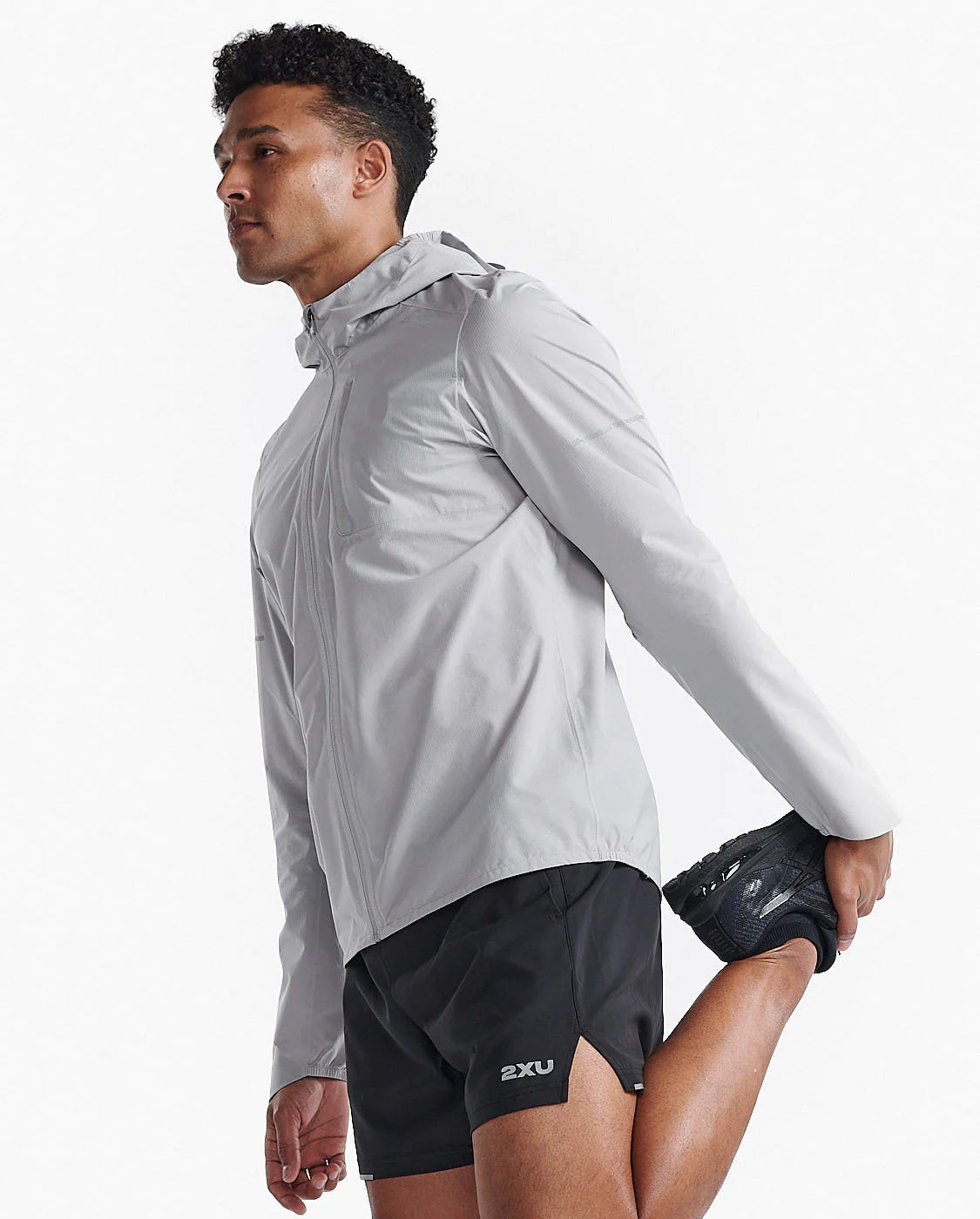 2XU Men's Ignition Shield Jacket | Harbor Mist/Silver Reflective