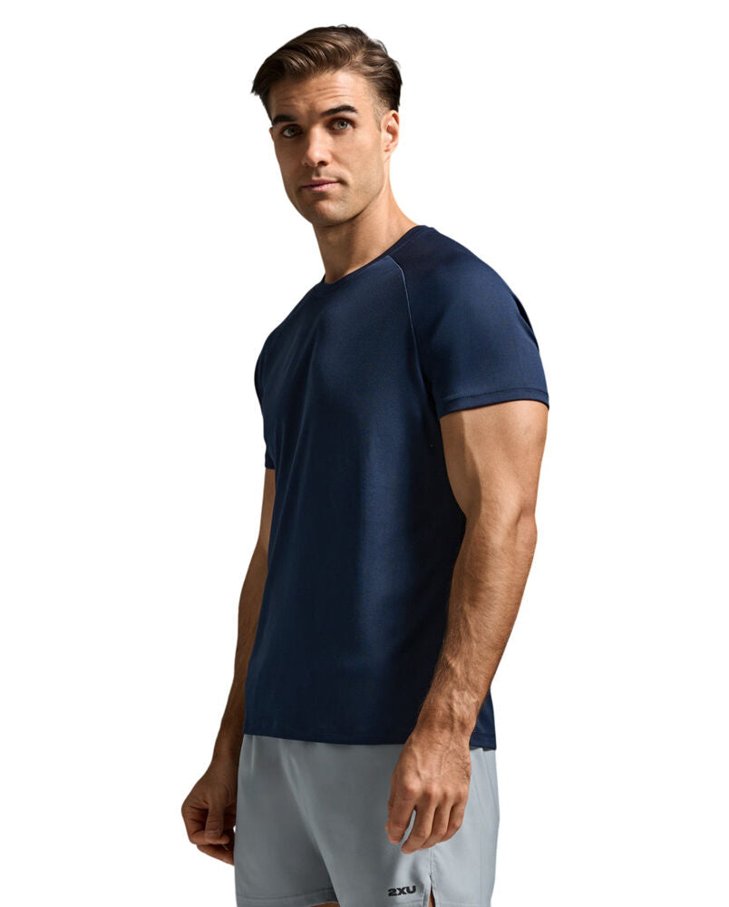 2XU Men's Aero Tee | Midnight/Silver Reflective