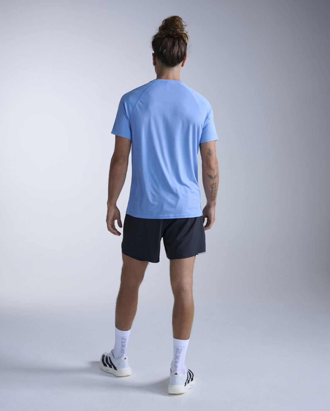 2XU Men's Aero Tee | Silverlake Blue/Black Reflective