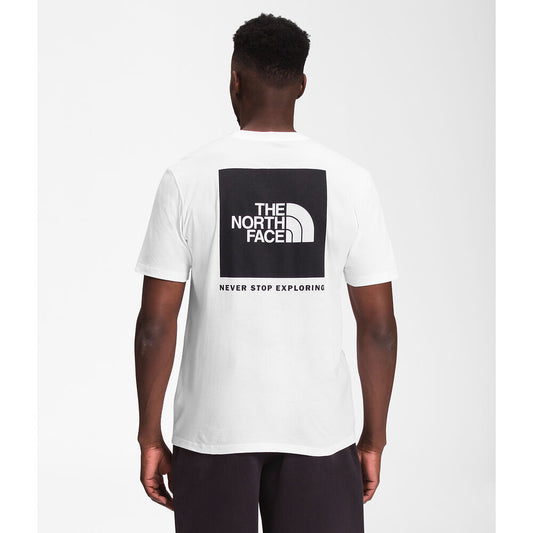 The North Face Men's Short Sleeve Box NSE Tee | TNF White/TNF Black