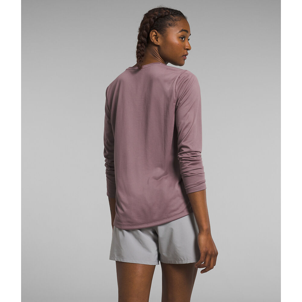 The North Face Women's Elevation Long Sleeve Tee | Fawn Grey | Final Sale