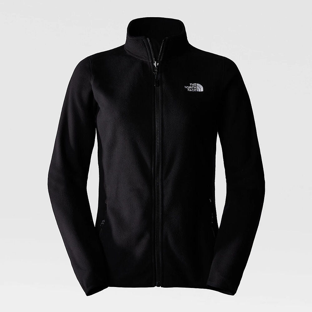 The North Face Women's 100 Glacier Full Zip Fleece | TNF Black