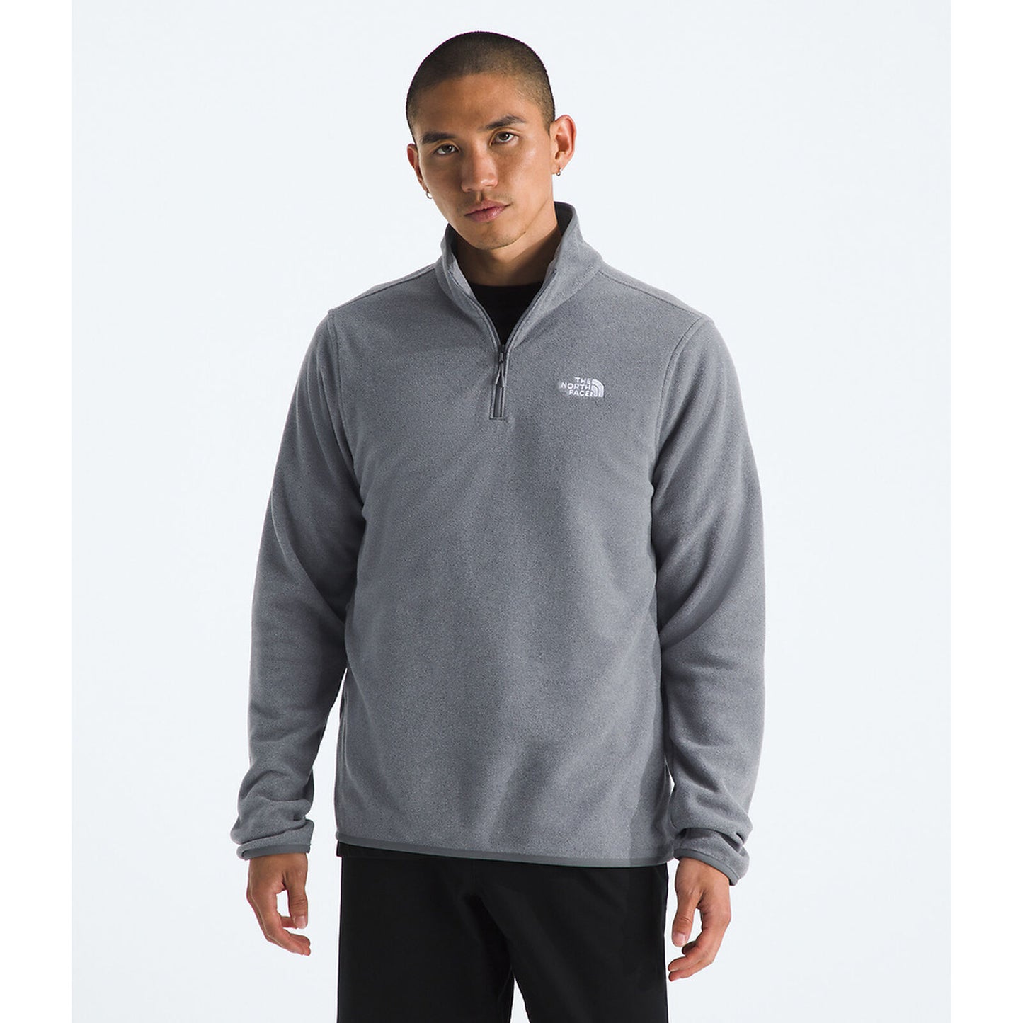 The North Face Men's Glacier Fleece ¼ Zip Jacket | TNF Mid Grey Heather