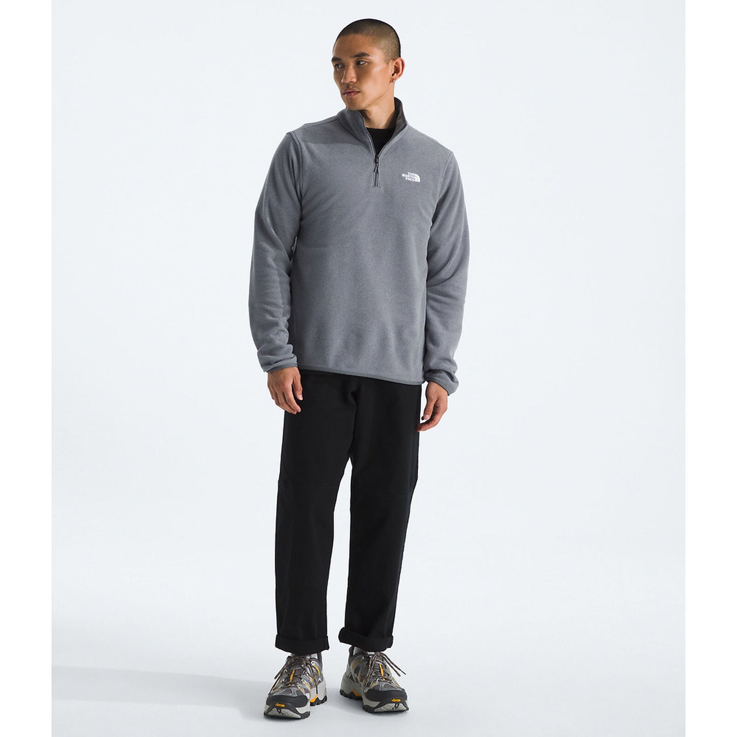 The North Face Men's Glacier Fleece ¼ Zip Jacket | TNF Mid Grey Heather