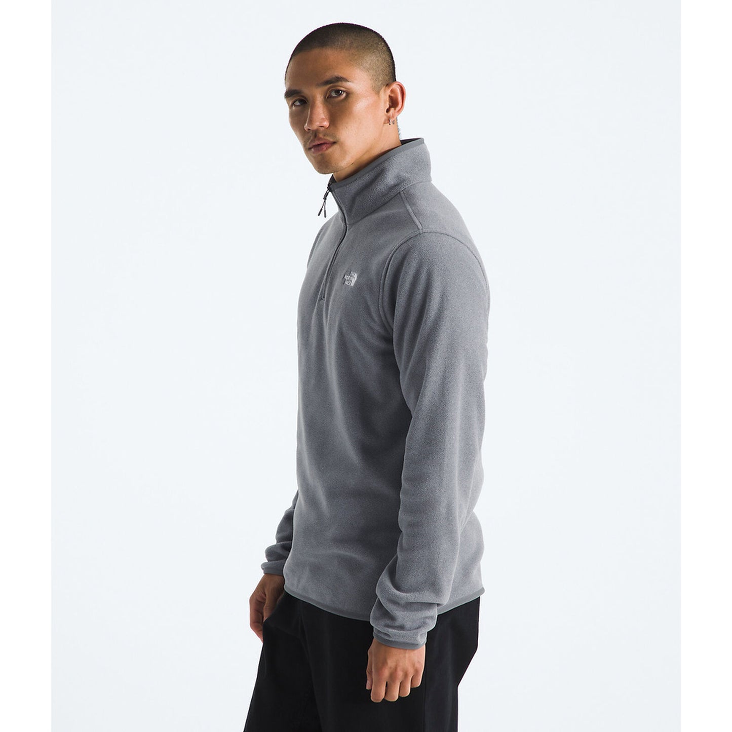 The North Face Men's Glacier Fleece ¼ Zip Jacket | TNF Mid Grey Heather