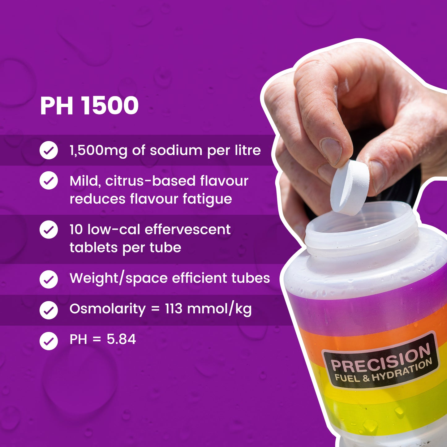 Precision Fuel & Hydration PH 1500 Electrolyte Tablet