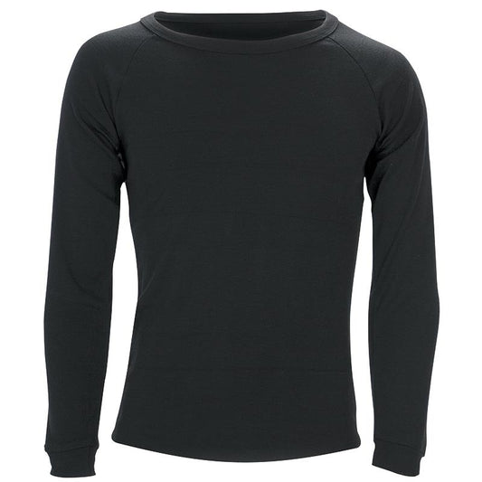 Sherpa Unisex Long Sleeve Polypro Thermal Top | Black