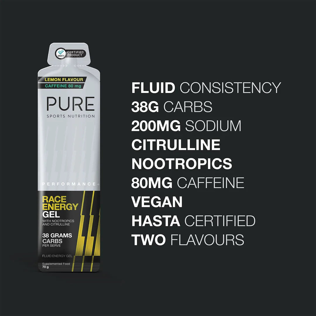 PURE Performance Race Energy Gel with Caffeine