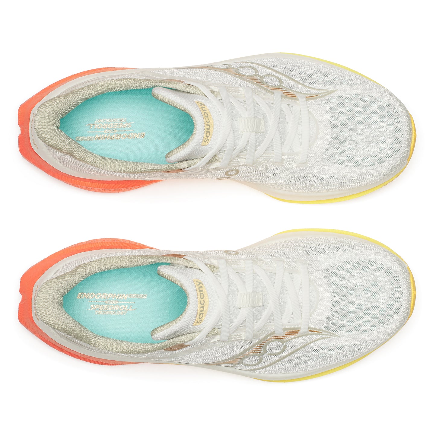 Saucony Men's Endorphin Speed 5 | Wide Fitting | Ivory/Fire