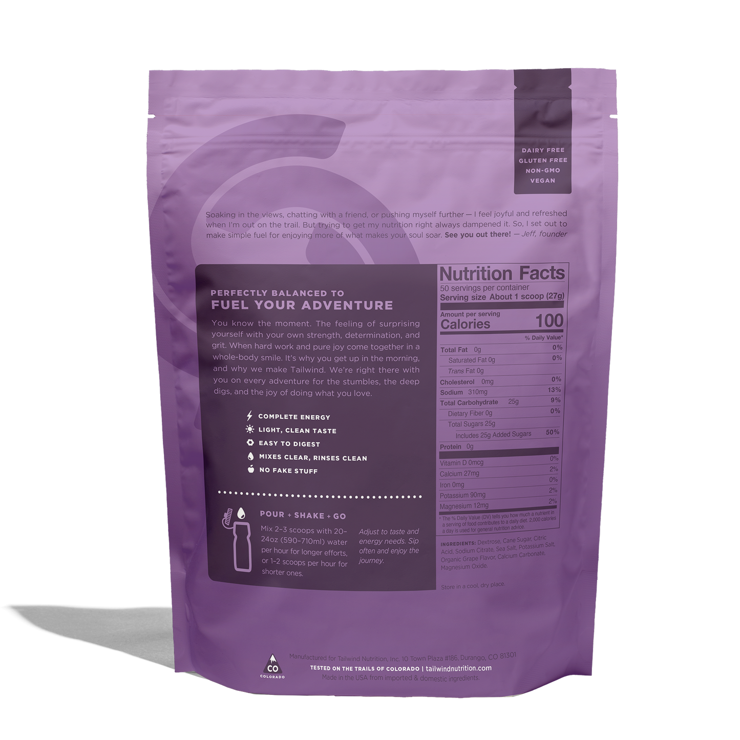 Tailwind Nutrition Non-Caffeinated Endurance Fuel