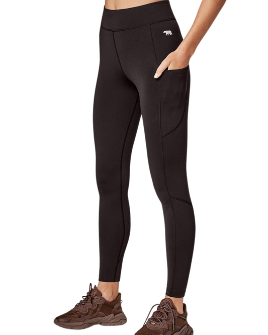 Running Bare Flex Zone Thermal 28" Tights | Black