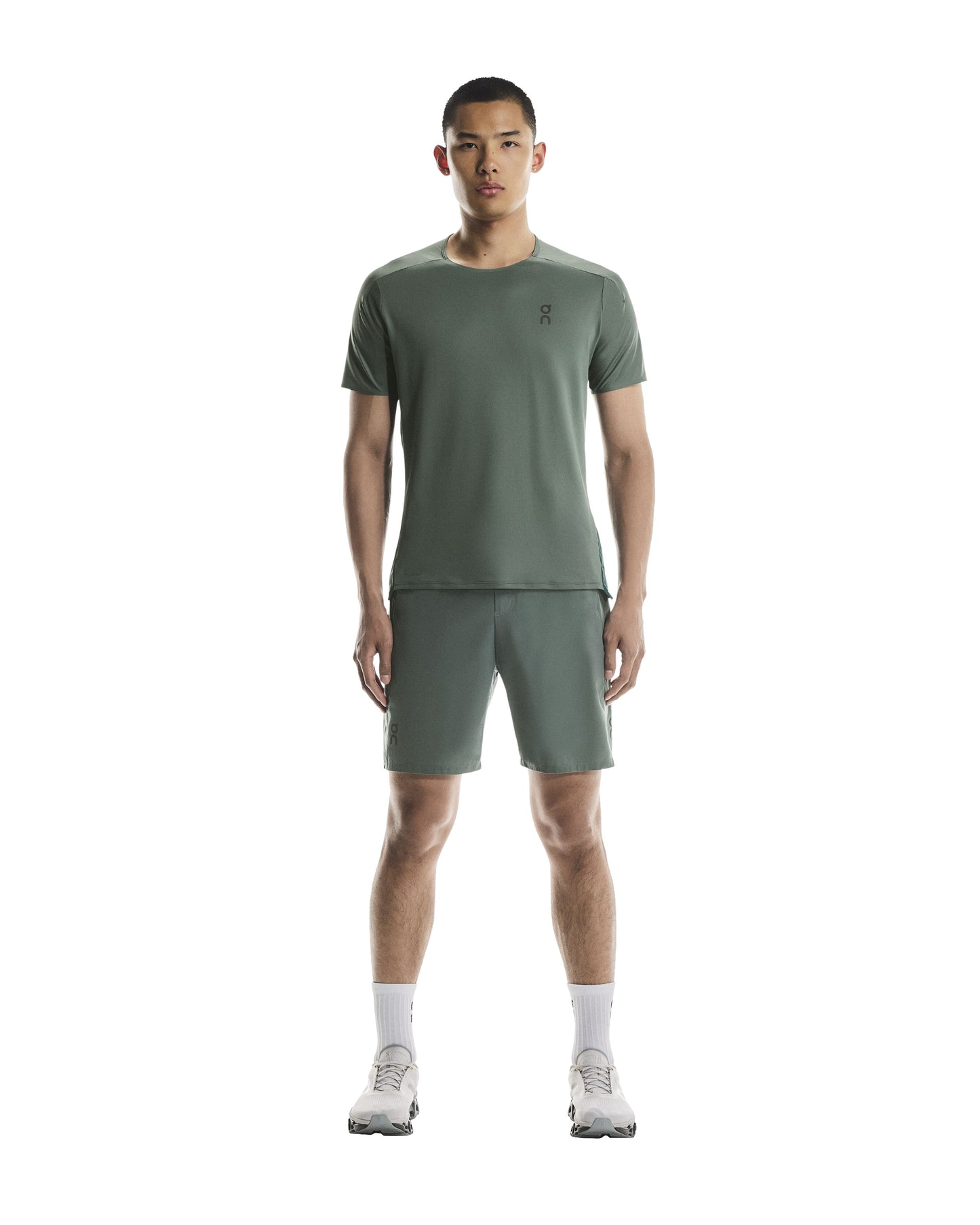 On Running Men's Performance Tee | Olive/Spirulina