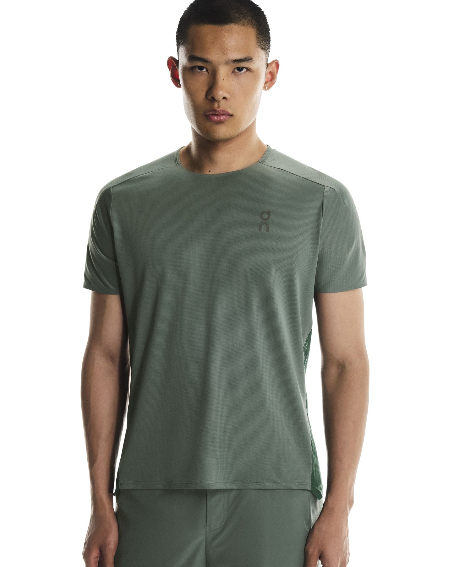 On Running Men's Performance Tee | Olive/Spirulina