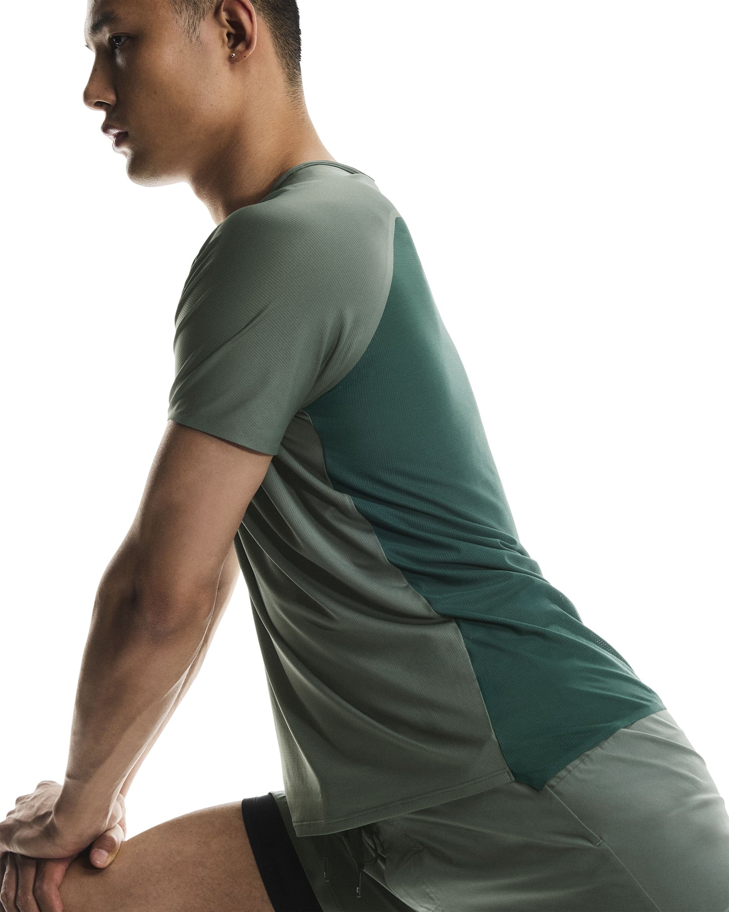 On Running Men's Performance Tee | Olive/Spirulina