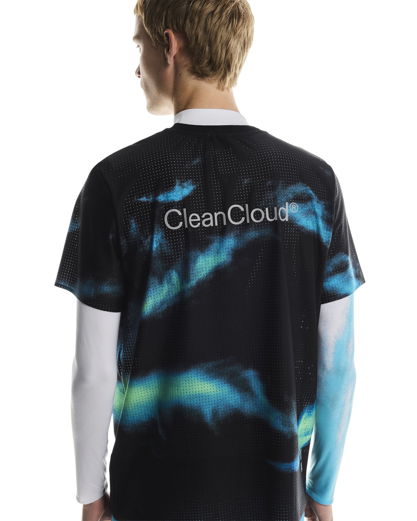 On Running Men's Pace Mesh Tee | Black/Horizon