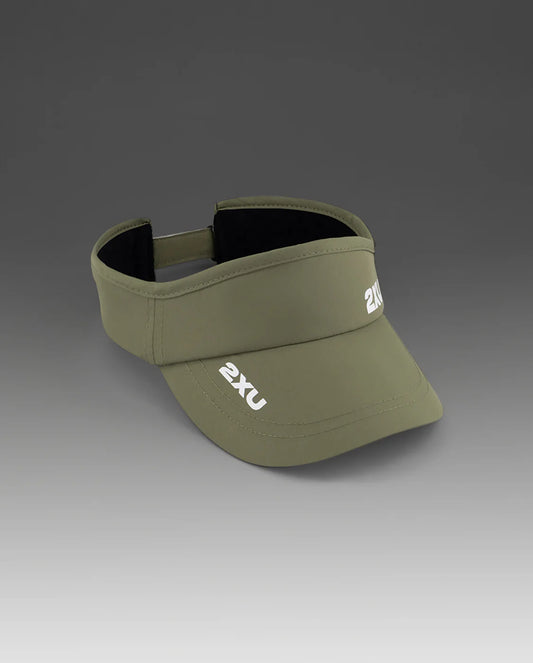 2XU Run Visor | Hunter/White