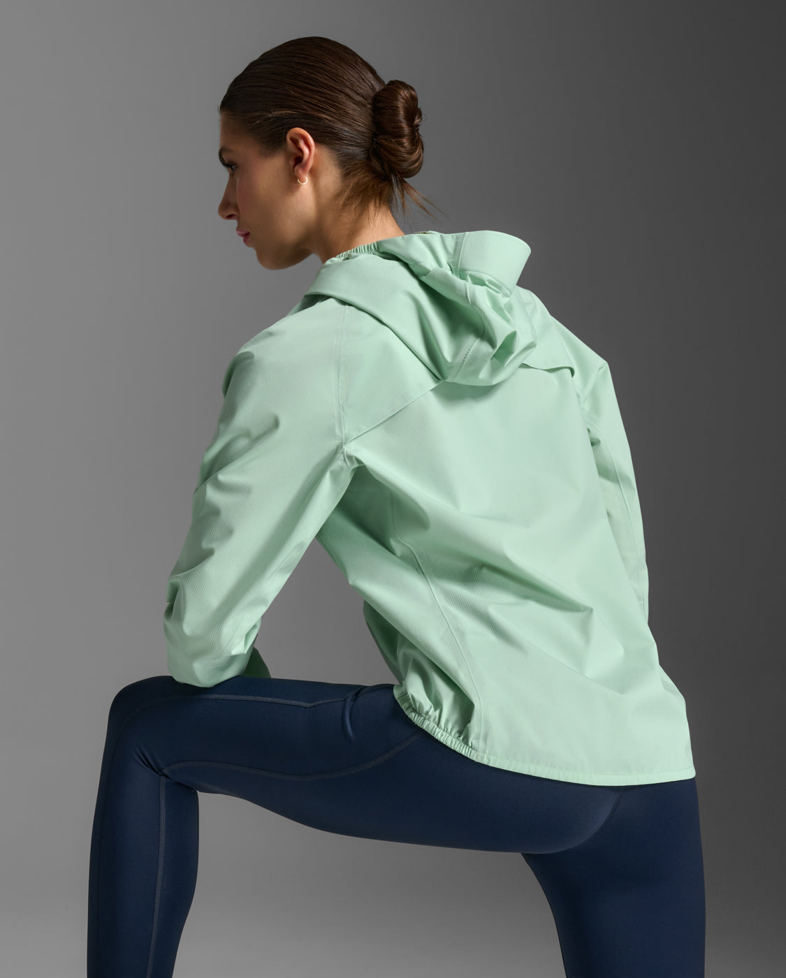 2XU Women's Ignition Shield Waterproof Jacket | Digital Mint/Digital Mint Reflective