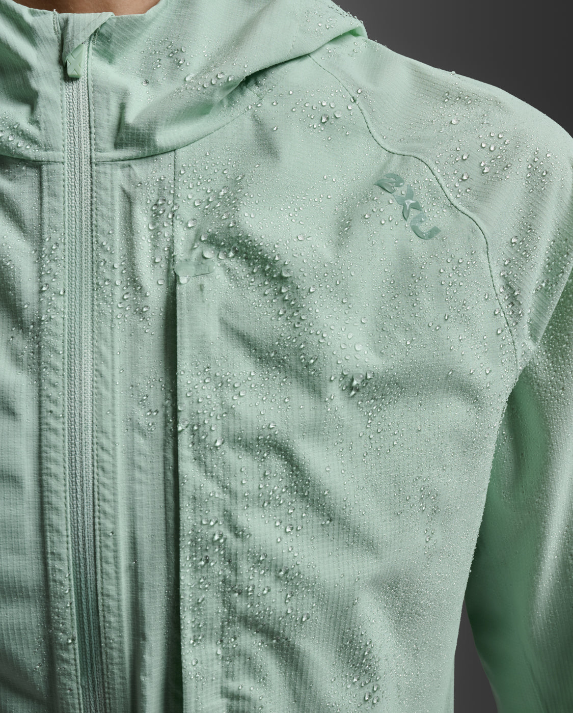 2XU Women's Ignition Shield Waterproof Jacket | Digital Mint/Digital Mint Reflective