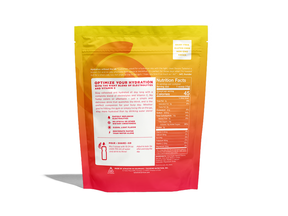 Tailwind Nutrition Rapid Hydration 25 Serve Pouch