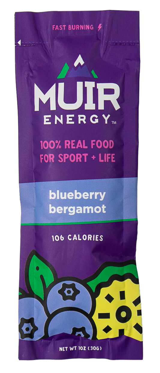 Muir Energy | Blueberry Bergamont Energy Gel | Fast Burning