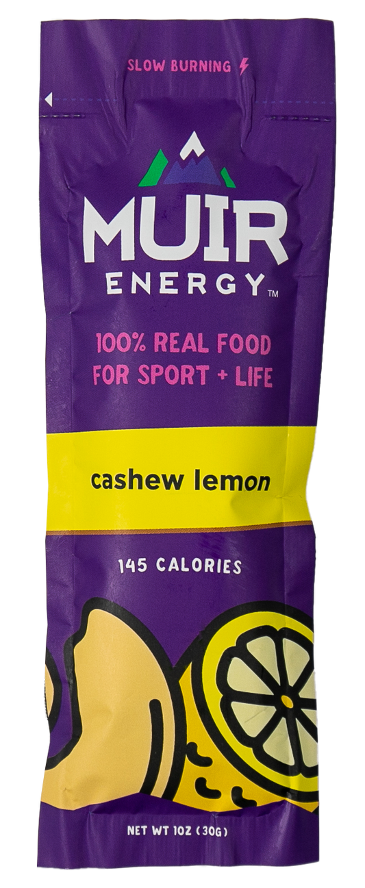 Muir Energy | Cashew Lemon Energy Gel | Slow Burning