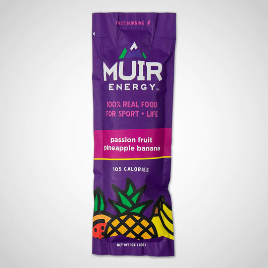 Muir Energy | Passion Fruit Pineapple Banana Energy Gel | Fast Burning