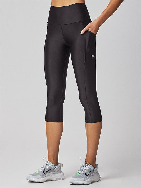 Running Bare Power Moves 3/4 Leggings Vixen | Black